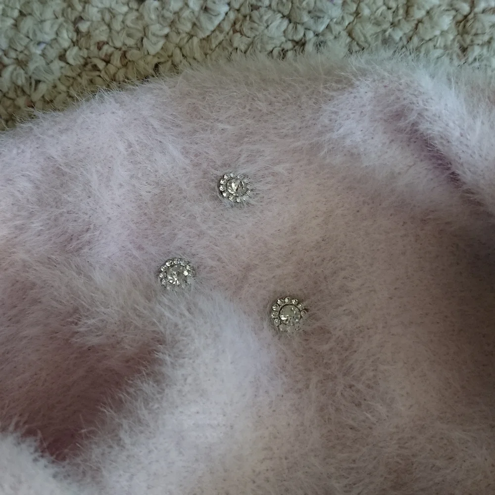 Karl Lagerfeld Paris Infinity Scarf light Pink Fuzzy Scarf